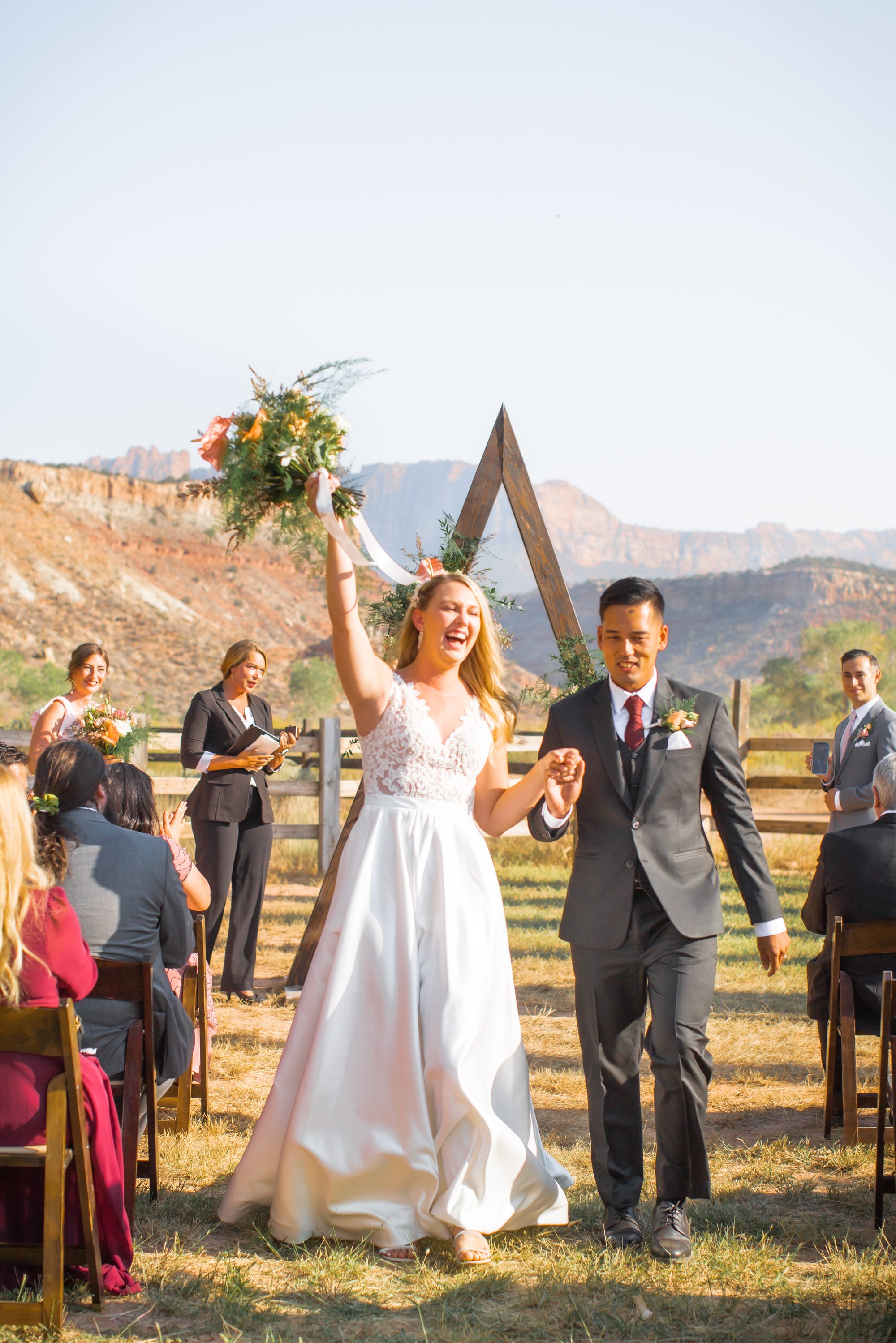 Kate and Manny couple portrait Zion wedding