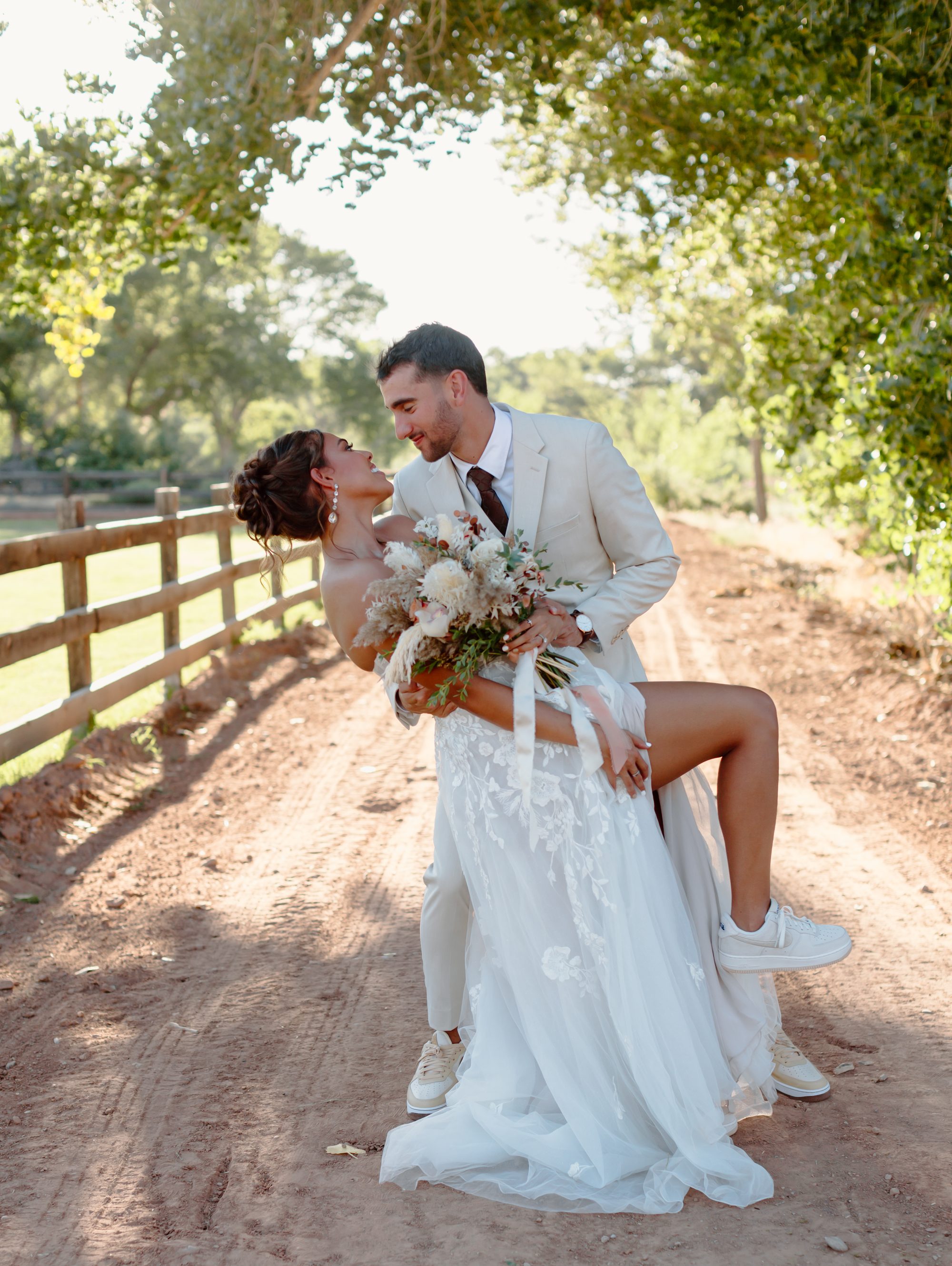 Lexi and Justin wedding ceremony Southern Utah