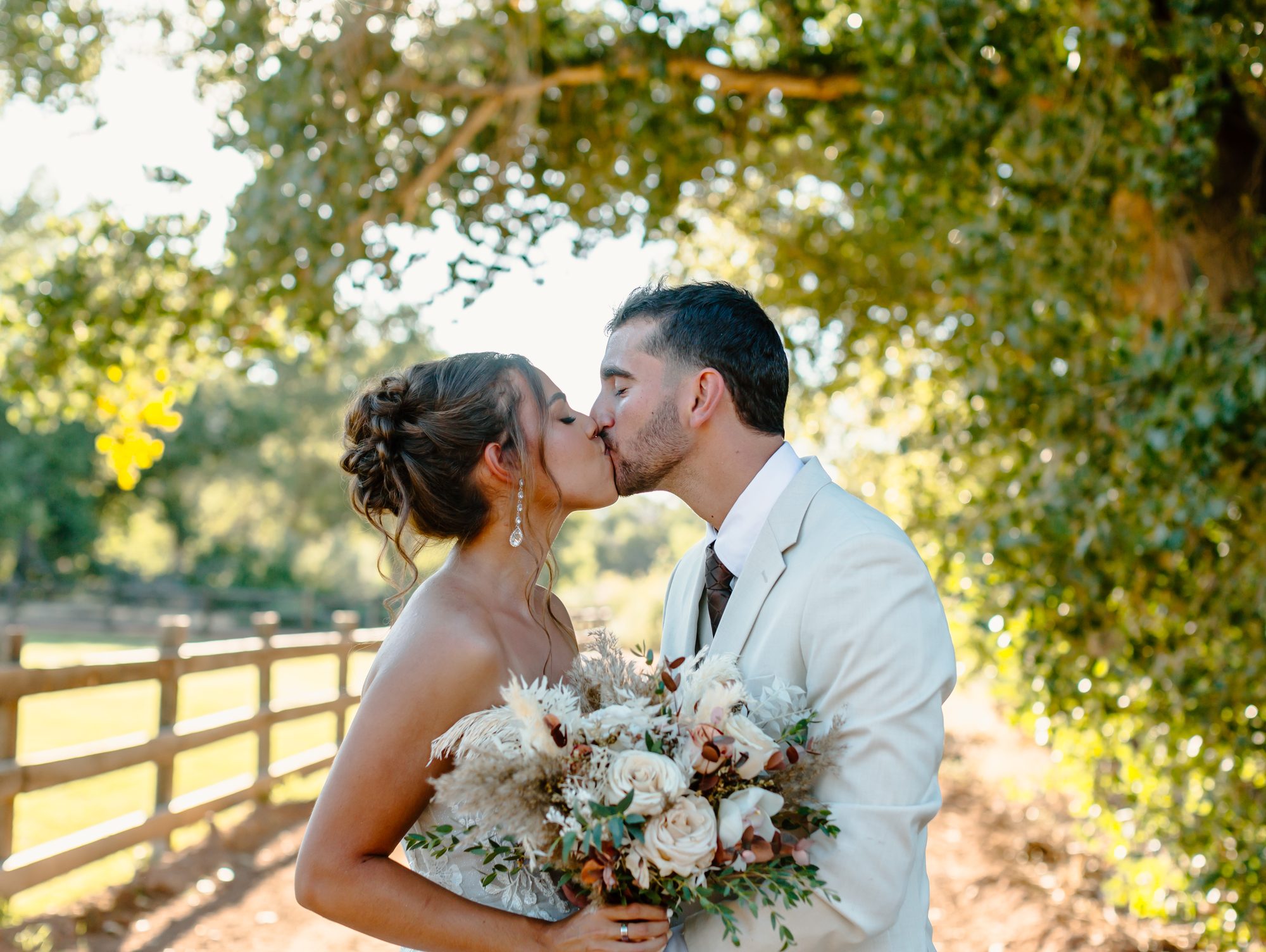 Lexi and Justin walking Southern Utah wedding